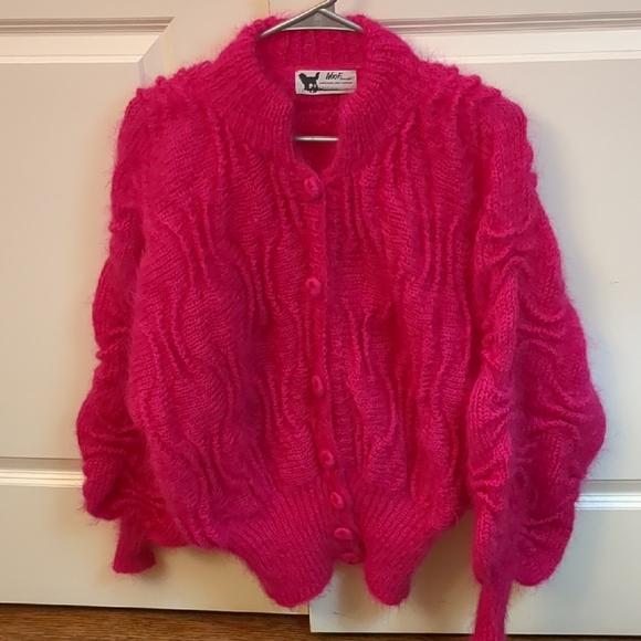 Woof designs Sweaters - Woof Design Vintage Mohair Blend Chunky Sweater
